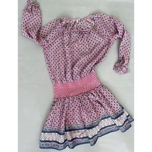 Juicy Couture Floral Boho Silk Mini Dress XS